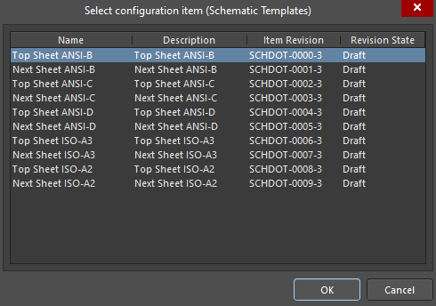 Sheet configuration selection