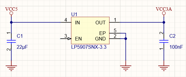 Pin 3 of U1 component is not connected to any net