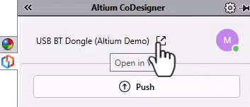 Fig. 11 - Top of MCAD CoDesigner panel in SOLIDWORKS