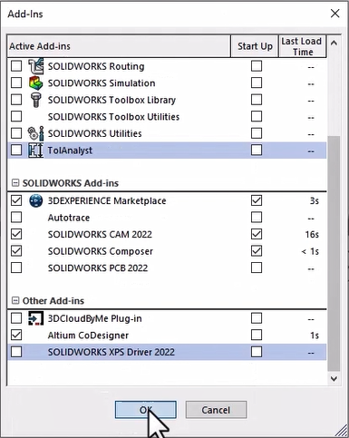 Fig. 4 - Add-Ins dialog box