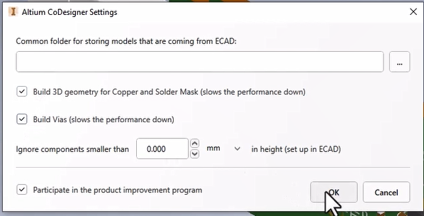 Fig. 15 - Top of MCAD CoDesigner panel in SOLIDWORKS