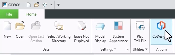 Fig. 4 - Altium CoDesigner in the menu bar