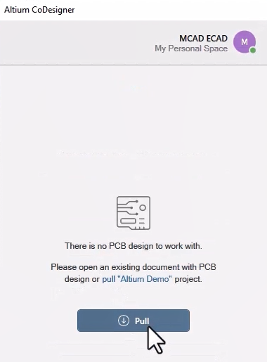 Fig. 6 - MCAD CoDesigner panel in Creo