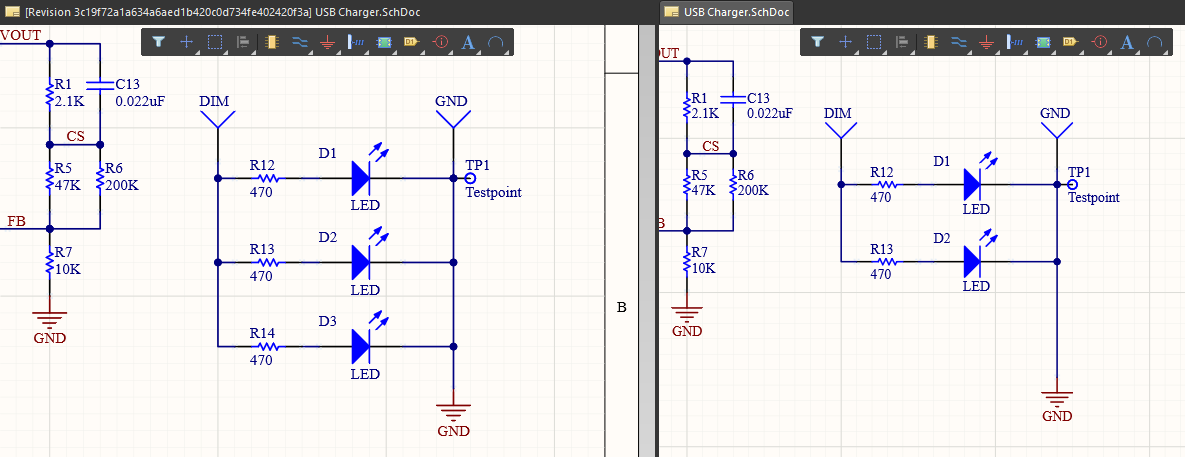 Schematic comparison in Altium Designer and Altium 365 version control
