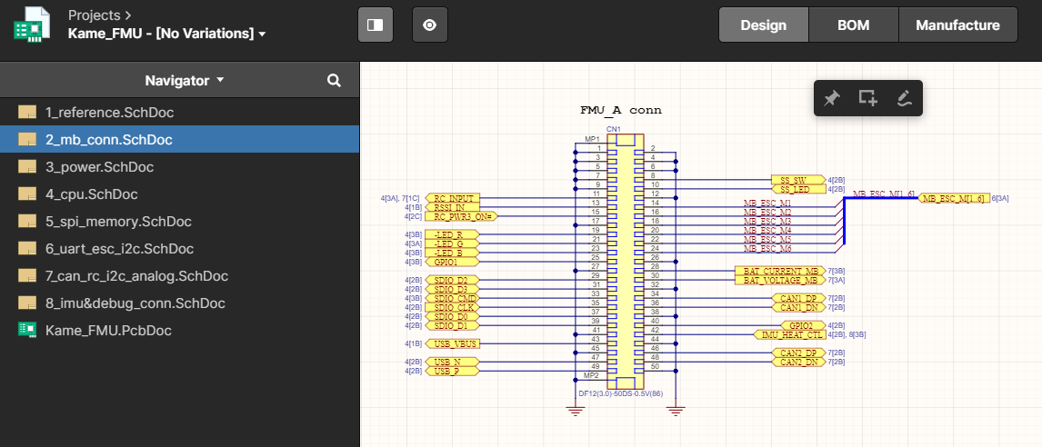 Project file is opened in web view