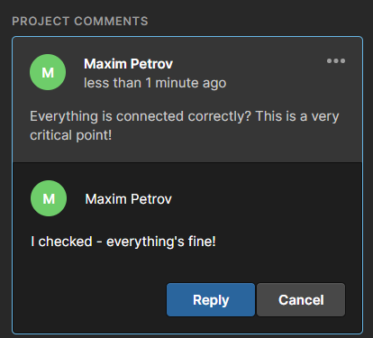 Replying to the comment