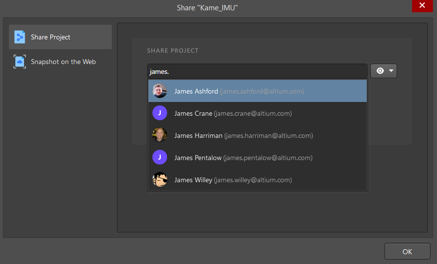 List of the relevant users while inviting