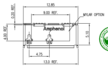 Physical dimensions of GSB343K33HR component