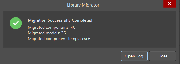 Successful Migration of Components, Models, and Templates