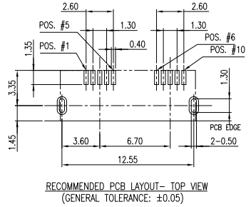 Recommended PCB layout for GSB343K33HR 