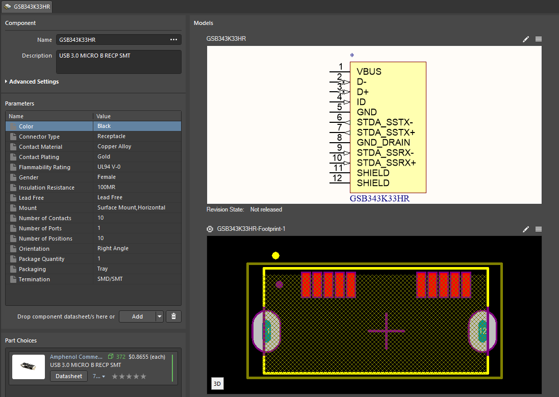 Component GSB343K33HR is complete