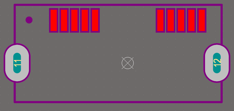 First pin mark is placed on the Top Assembly layer