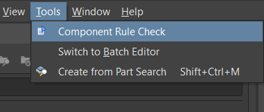 Component Rule Check Command