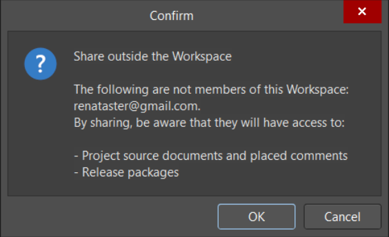 Fig. 7 – "Share outside the workspace"