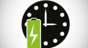 Battery and clock