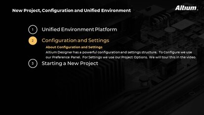 Embedded thumbnail for New Project, Configuration, and Unified Environment